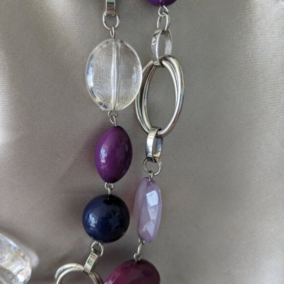 Chico's purple statement necklace - Picture 2 of 5